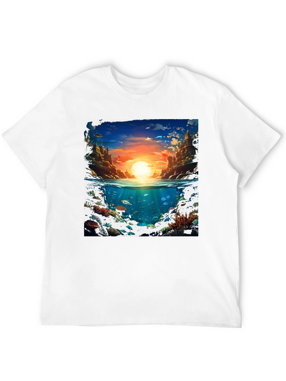Ocean & Sky Graphic Tee - Unique Design!