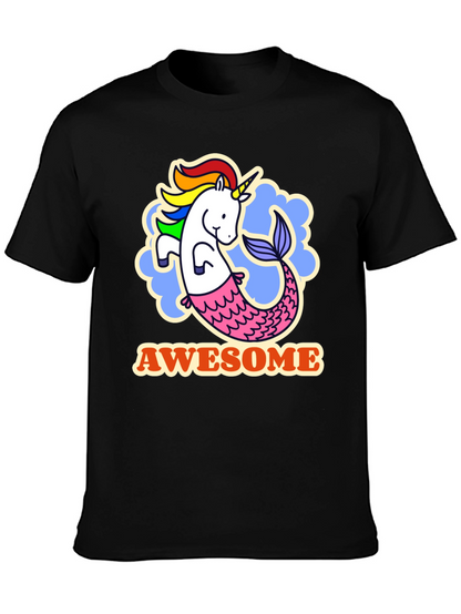 Awesome Unicorn Mermaid Graphic Tee