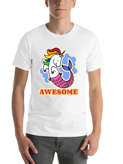Awesome Unicorn Mermaid Graphic Tee