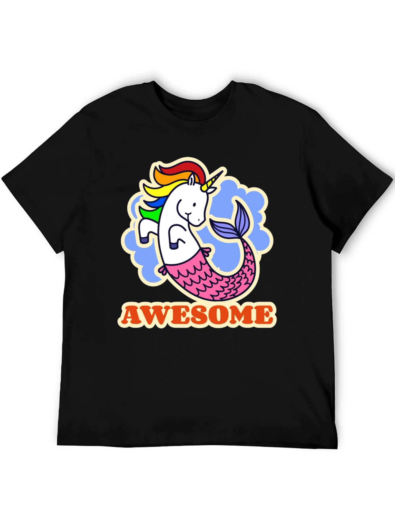 Awesome Unicorn Mermaid Graphic Tee