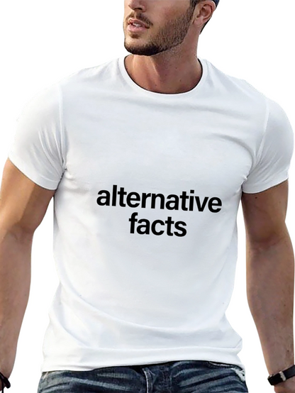 Alternative Facts Graphic Tee - Black Cotton T-Shirt