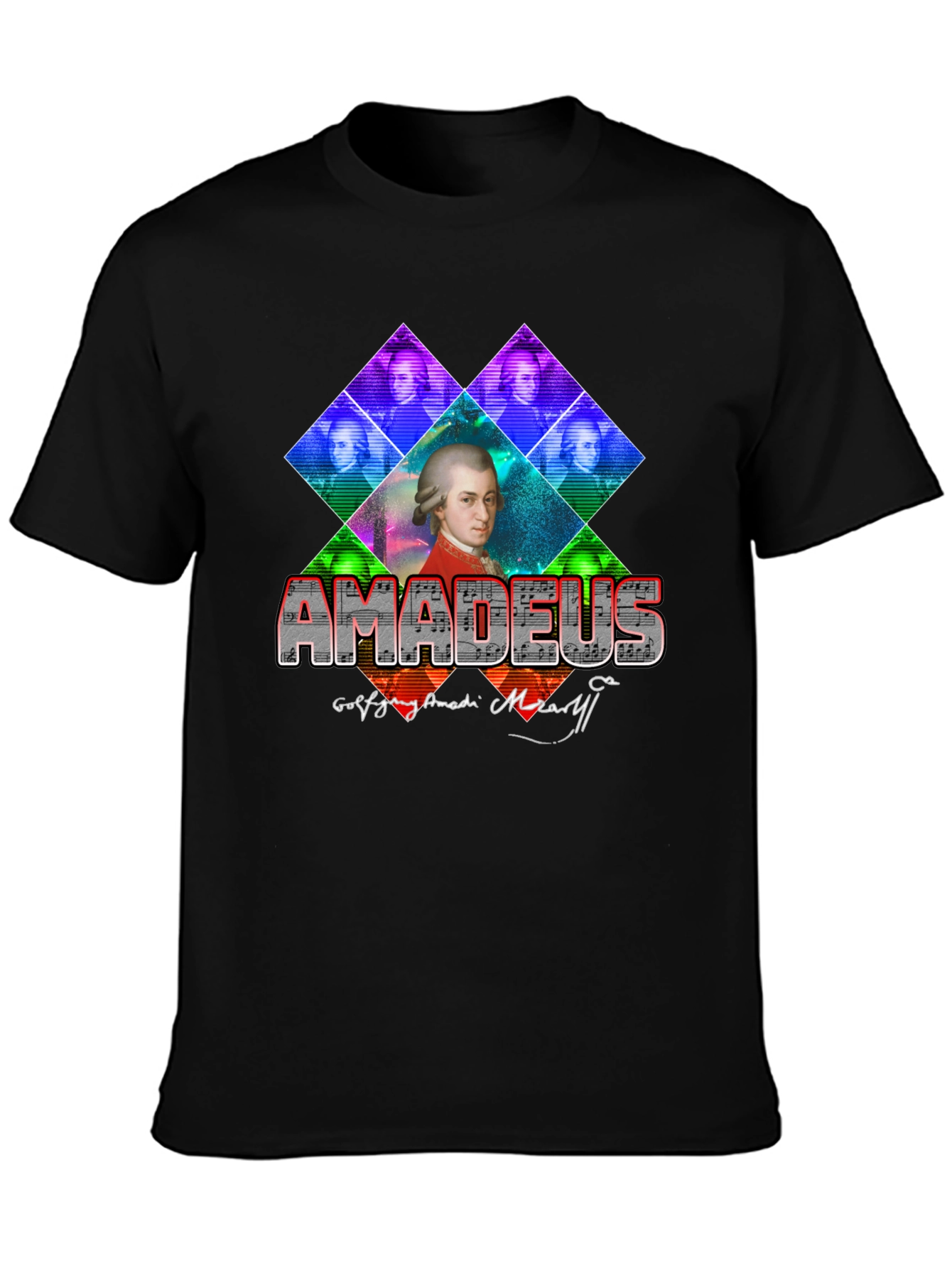 Amadeus Mozart Graphic T-Shirt - Classic Composer Tee