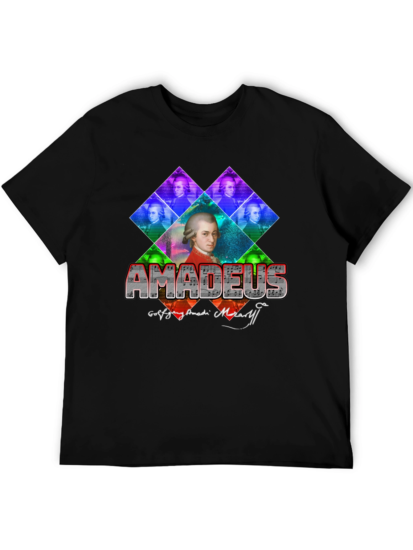 Amadeus Mozart Graphic T-Shirt - Classic Composer Tee