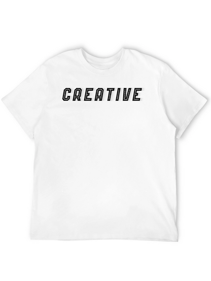 Creative Graphic Tee - Black T-Shirt
