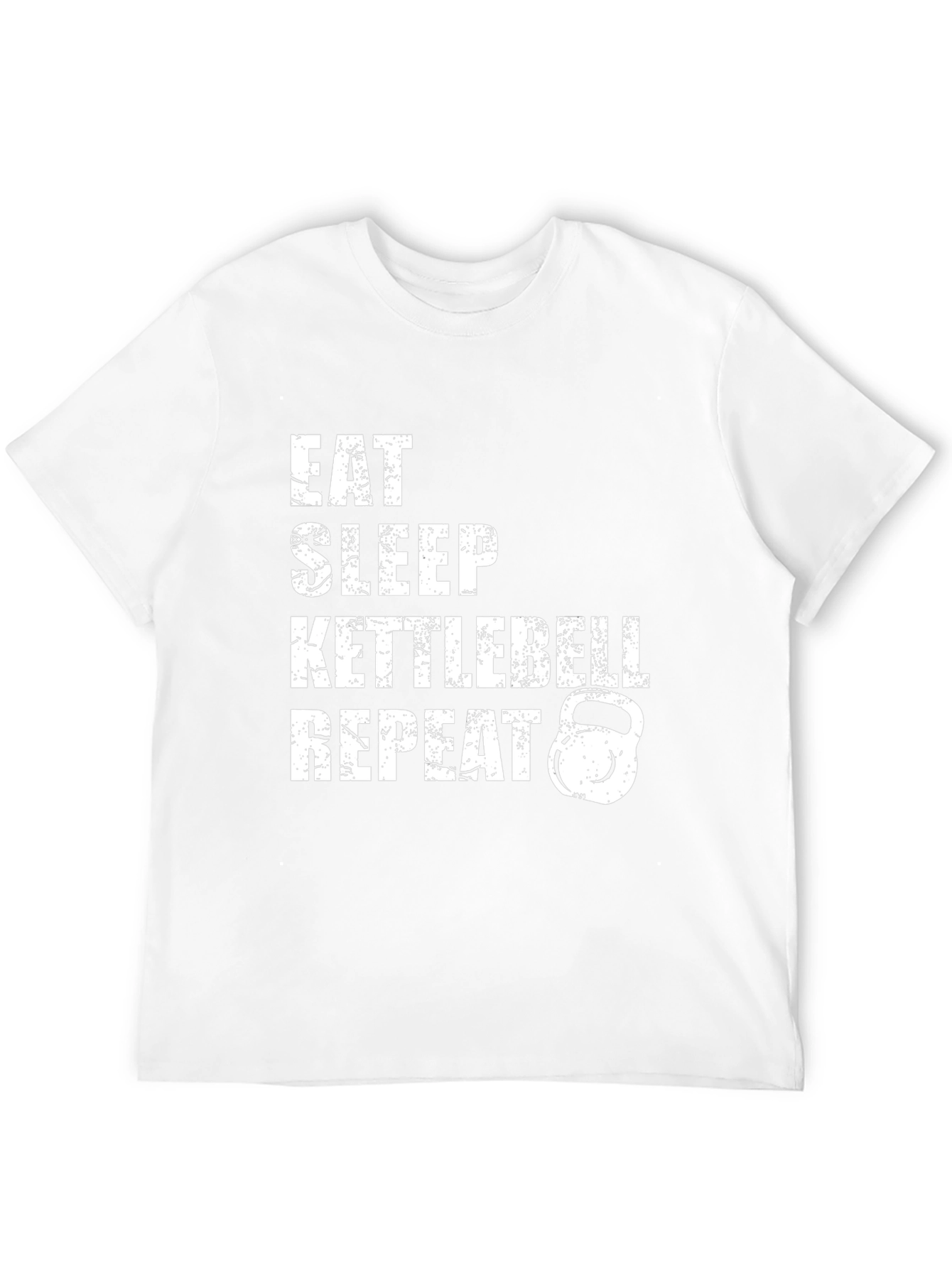 Eat Sleep Kettlebell Repeat Graphic Tee