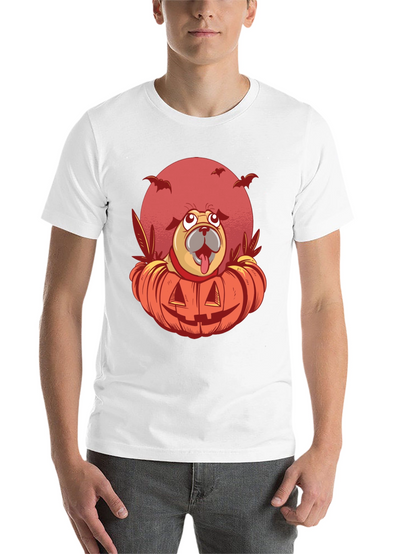 Halloween Pug Pumpkin T-Shirt