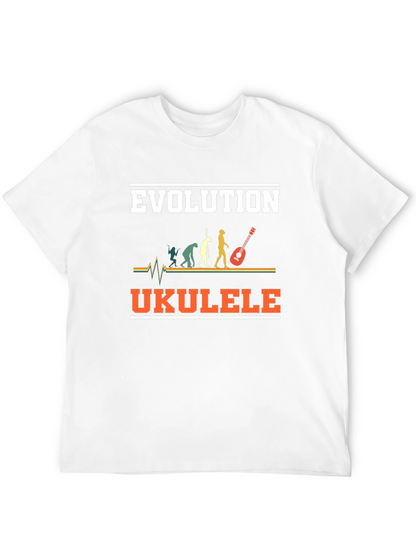 Evolution Ukulele T-Shirt Funny Musician Tee