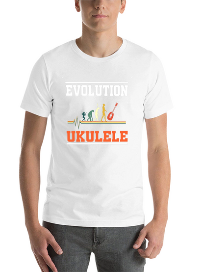 Evolution Ukulele T-Shirt Funny Musician Tee