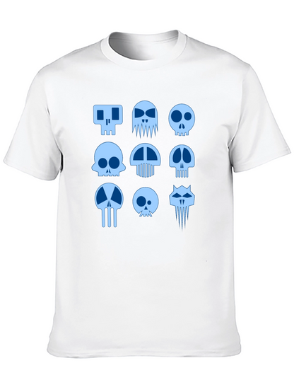 Skull Graphic Print Black T-Shirt
