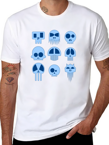Skull Graphic Print Black T-Shirt