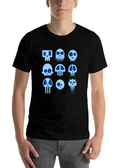 Skull Graphic Print Black T-Shirt
