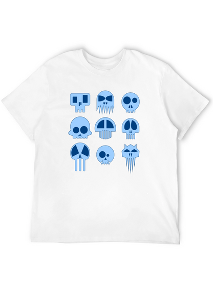Skull Graphic Print Black T-Shirt