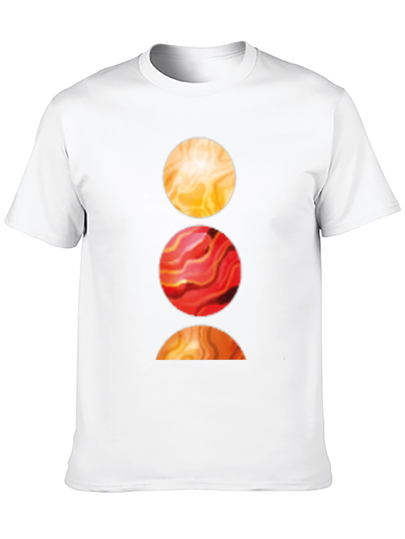 Abstract Circle Graphic Tee - Soft Cotton Blend