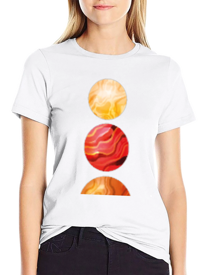 Abstract Circle Graphic Tee - Soft Cotton Blend