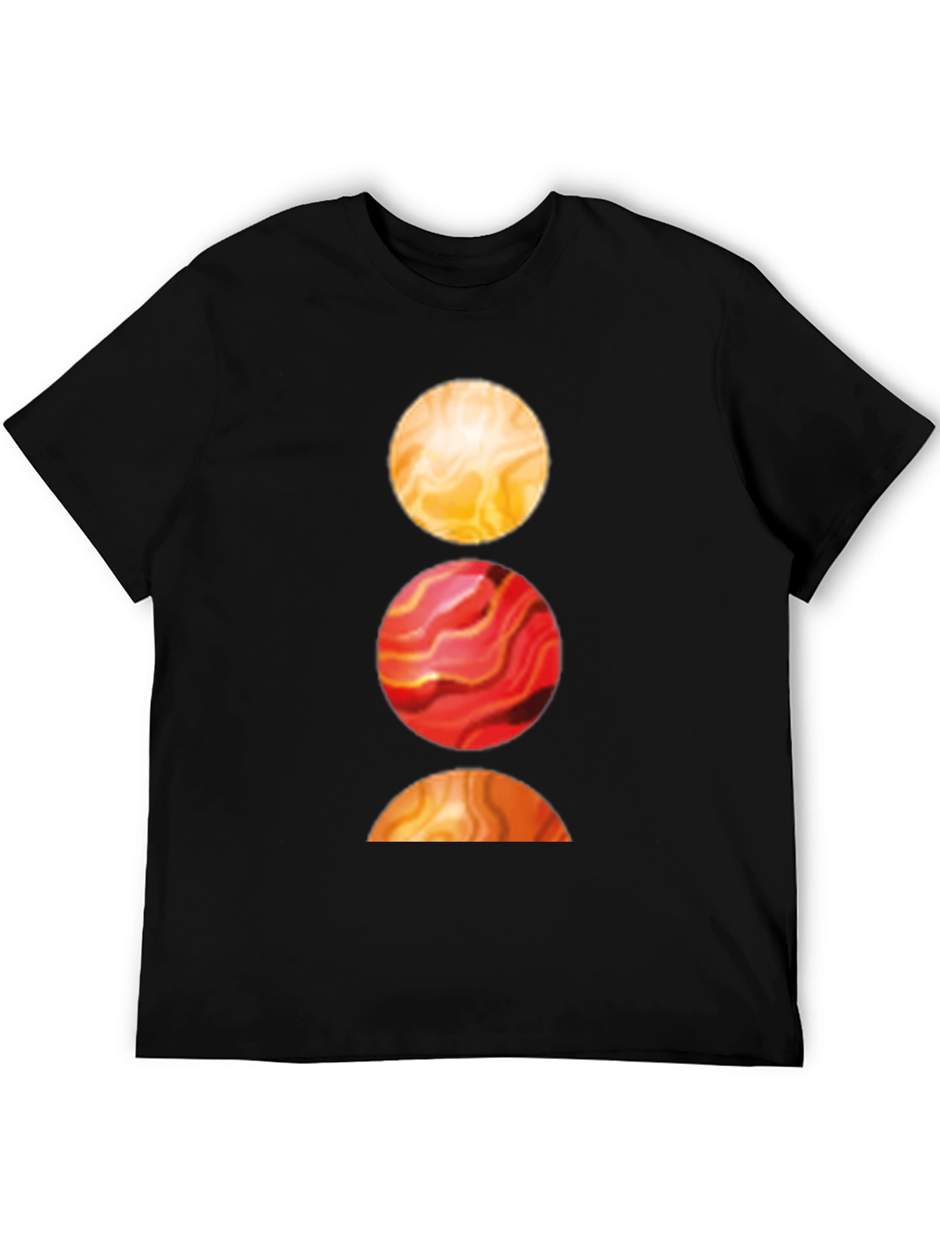 Abstract Circle Graphic Tee - Soft Cotton Blend