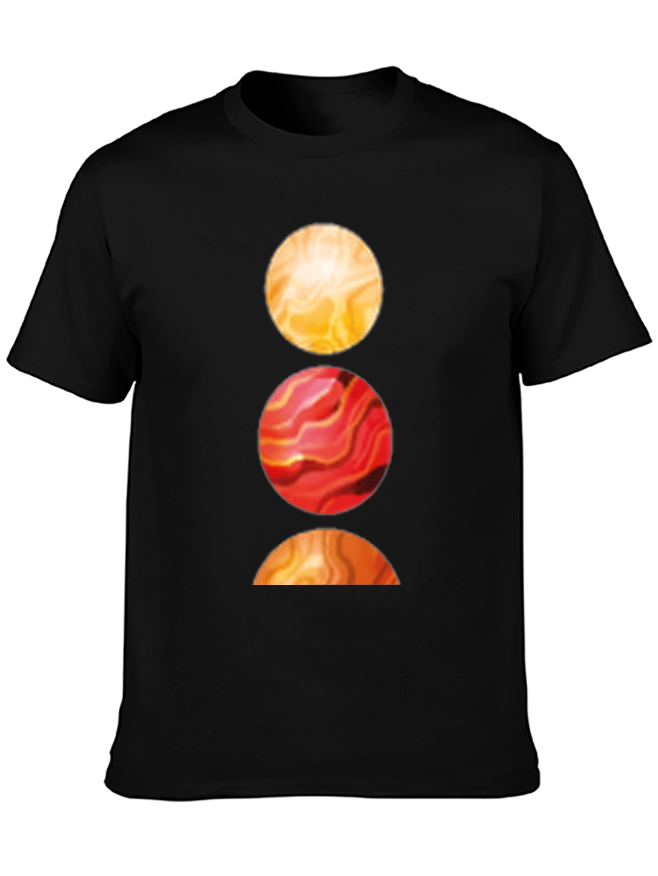 Abstract Circle Graphic Tee - Soft Cotton Blend