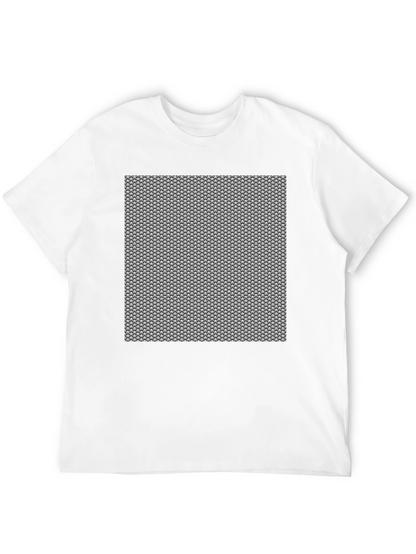 Chainmail Pattern Black T-Shirt