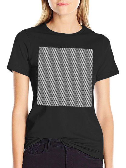 Chainmail Pattern Black T-Shirt