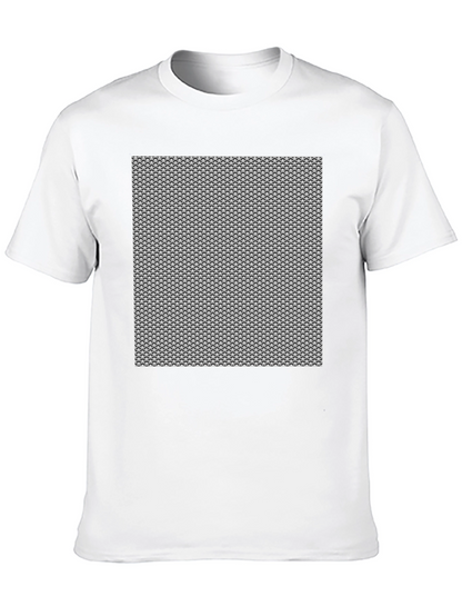 Chainmail Pattern Black T-Shirt
