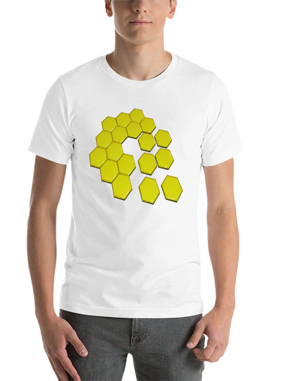 Geometric Hexagon Graphic Tee - Modern Style
