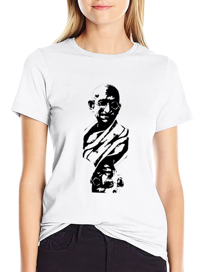 Gandhi Portrait Black T-Shirt