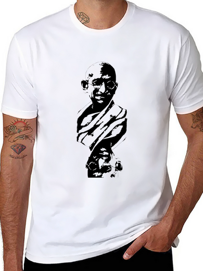 Gandhi Portrait Black T-Shirt
