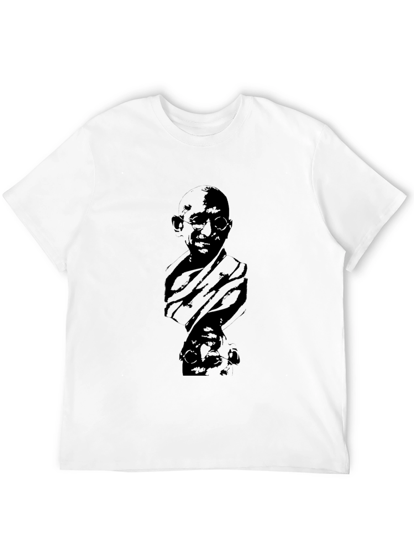 Gandhi Portrait Black T-Shirt