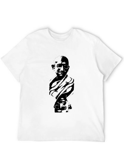 Gandhi Portrait Black T-Shirt