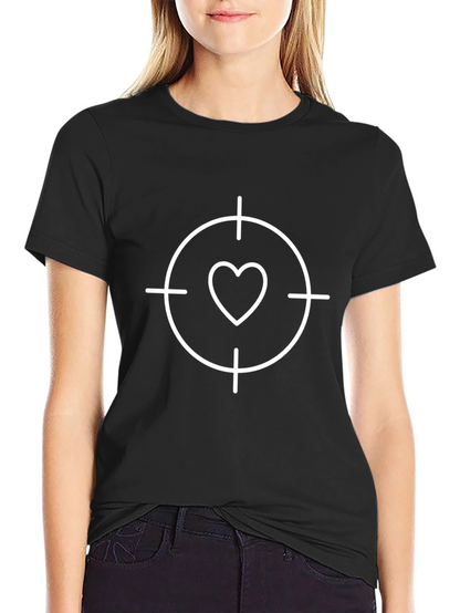 Heart Target Graphic Tee - Aim for Love!
