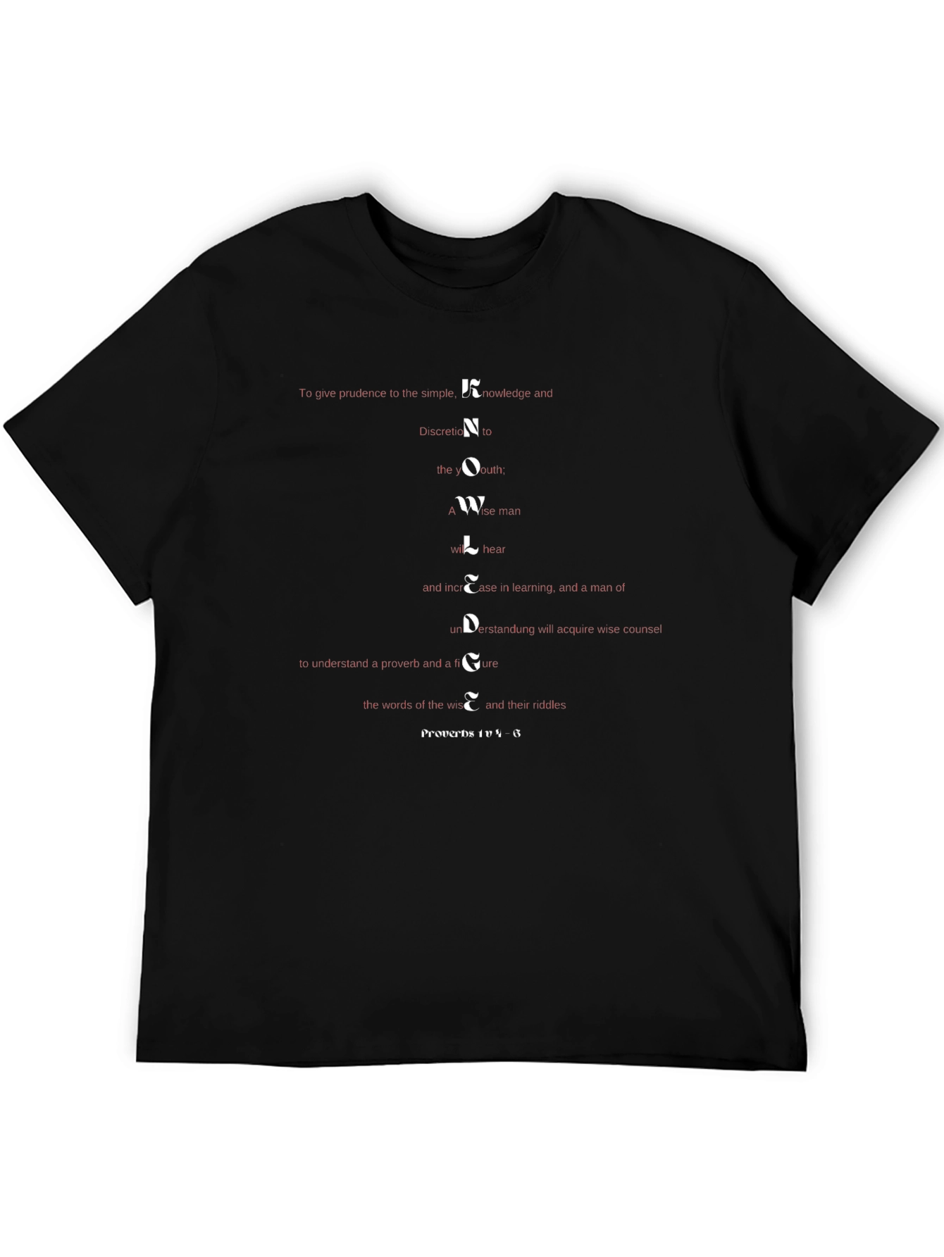 Knowledge Wisdom Scripture T-Shirt