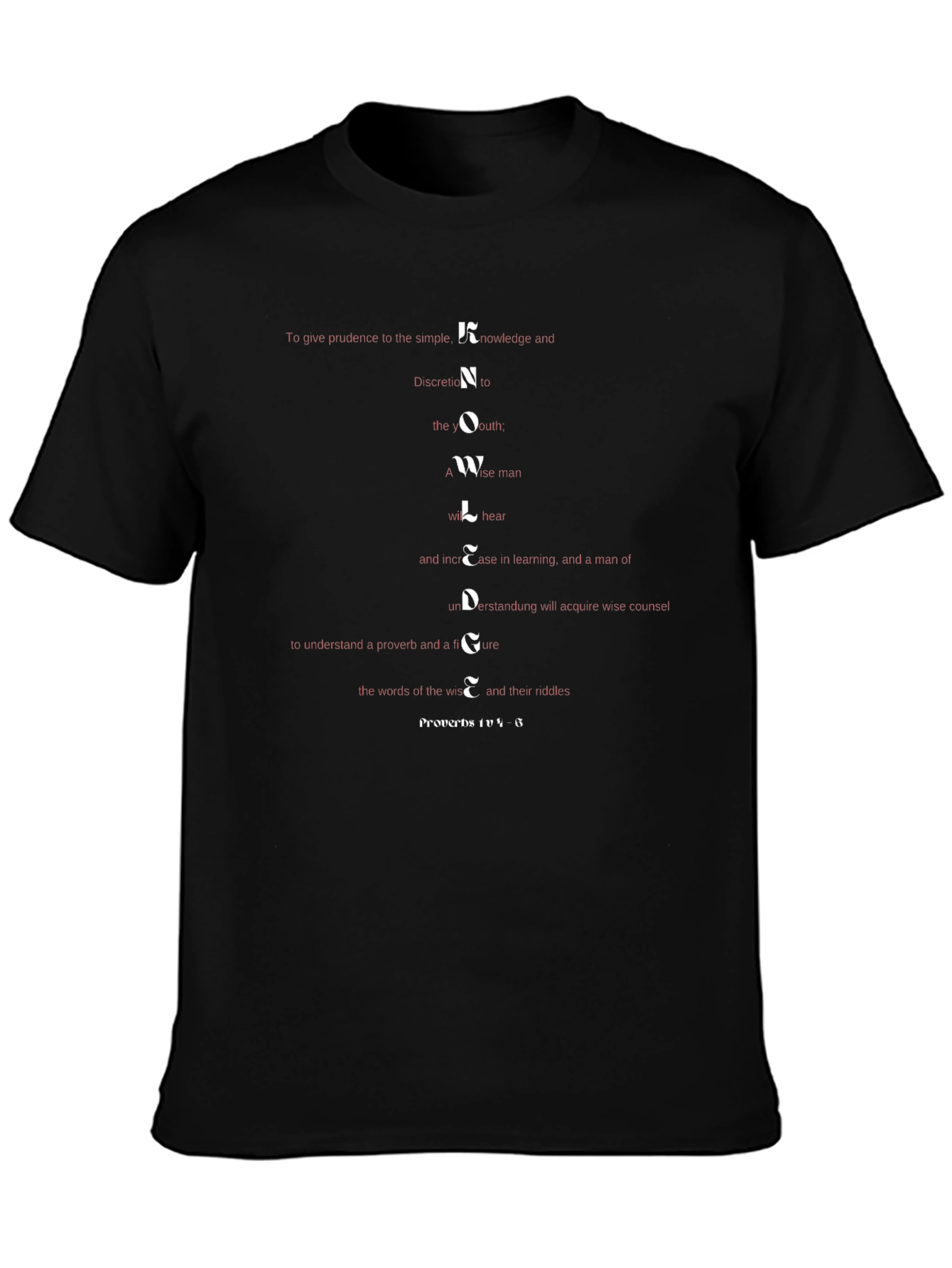 Knowledge Wisdom Scripture T-Shirt