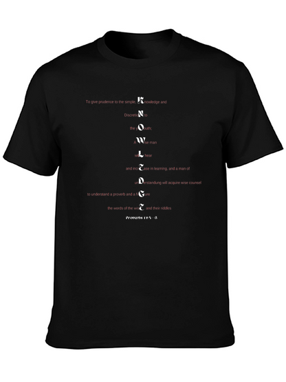 Knowledge Wisdom Scripture T-Shirt