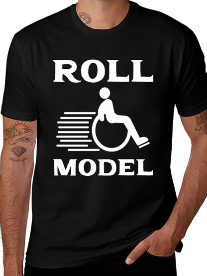 Roll Model Graphic Tee - Black Unisex T-Shirt