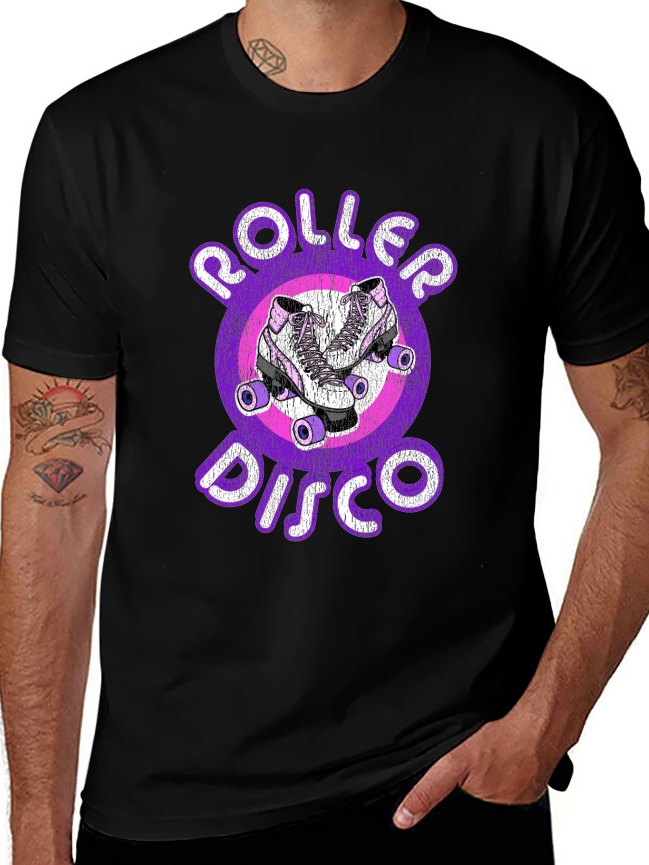 Retro Roller Disco Graphic Tee
