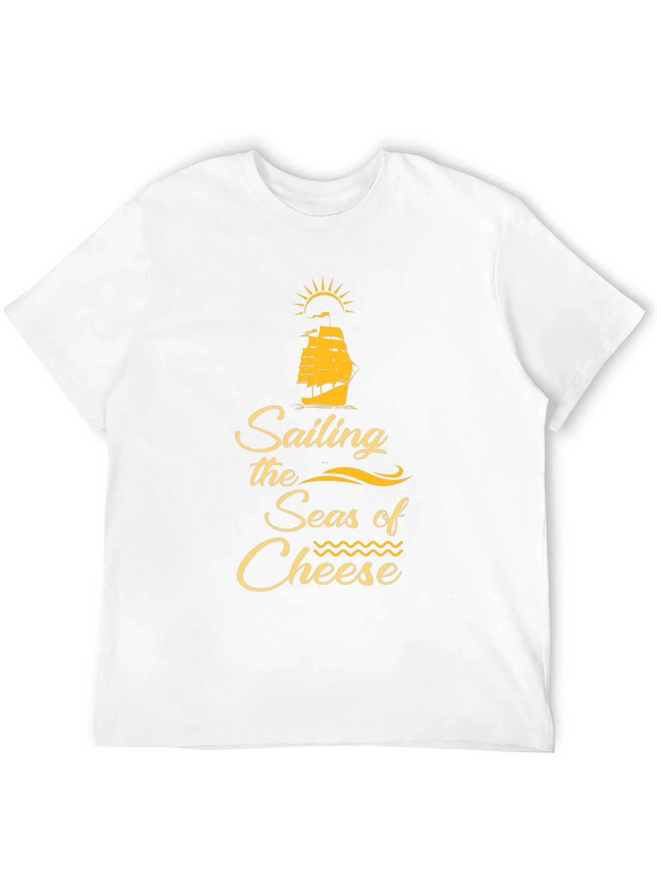 Sailing the Seas of Cheese Black T-Shirt