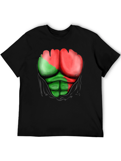 Funny Ripped Muscle T-Shirt - Bodybuilding Illusion Tee