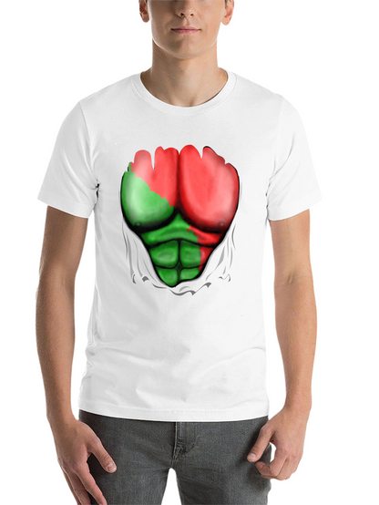 Funny Ripped Muscle T-Shirt - Bodybuilding Illusion Tee