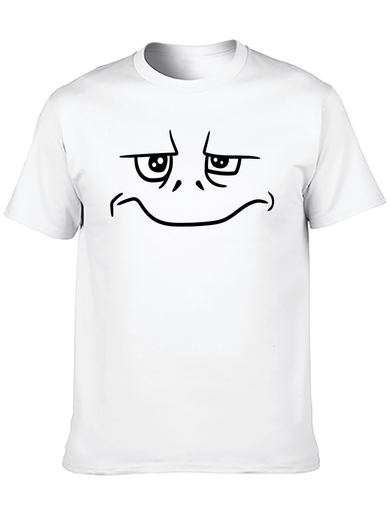 Funny Graphic Tee - Grumpy Face