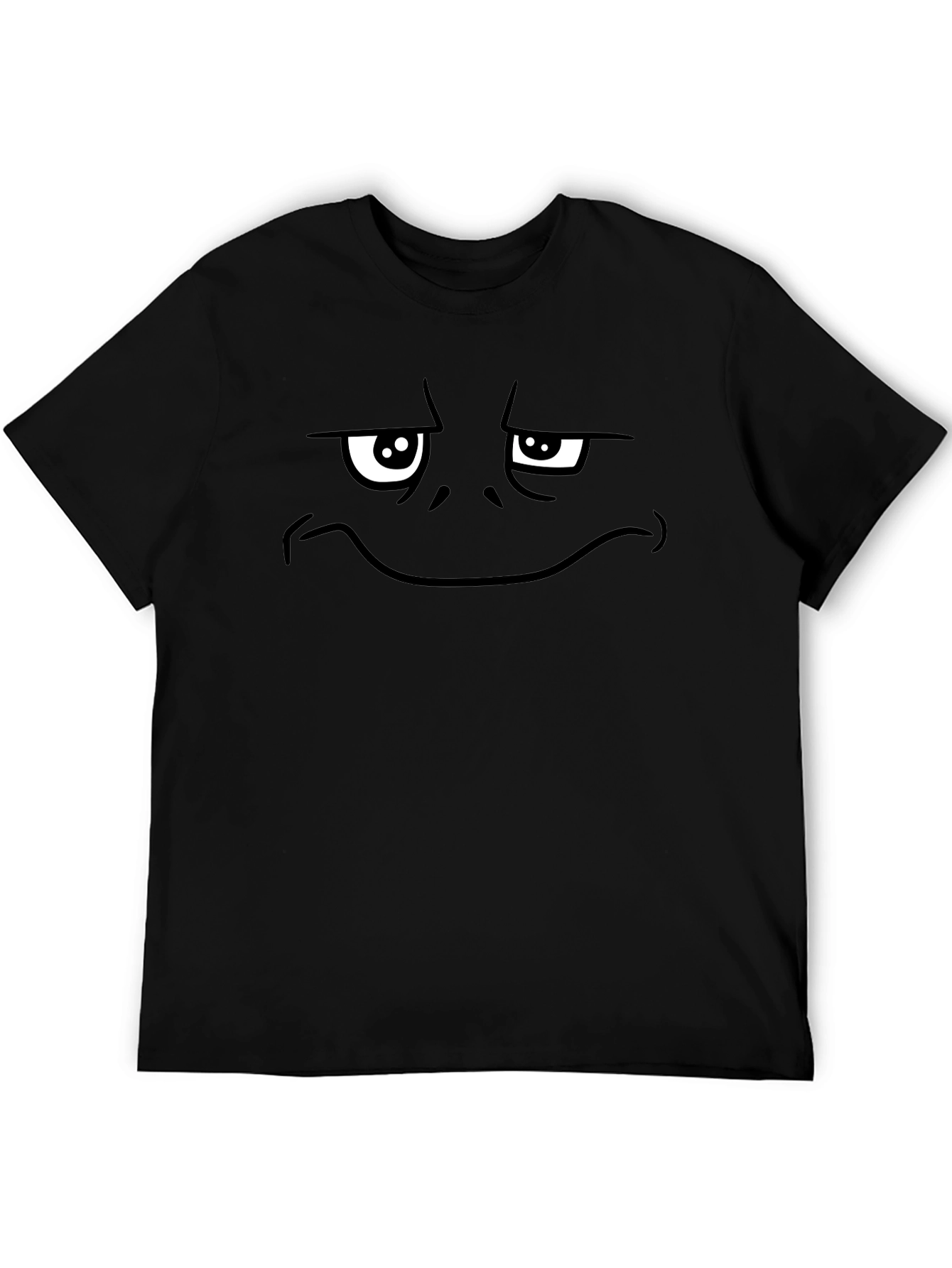 Funny Graphic Tee - Grumpy Face