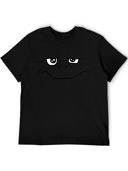 Funny Graphic Tee - Grumpy Face