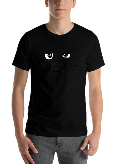 Funny Graphic Tee - Grumpy Face