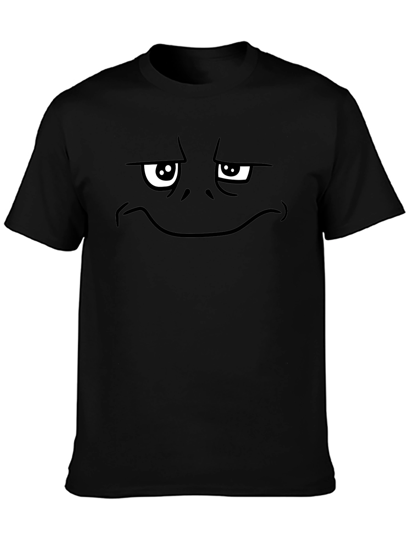 Funny Graphic Tee - Grumpy Face