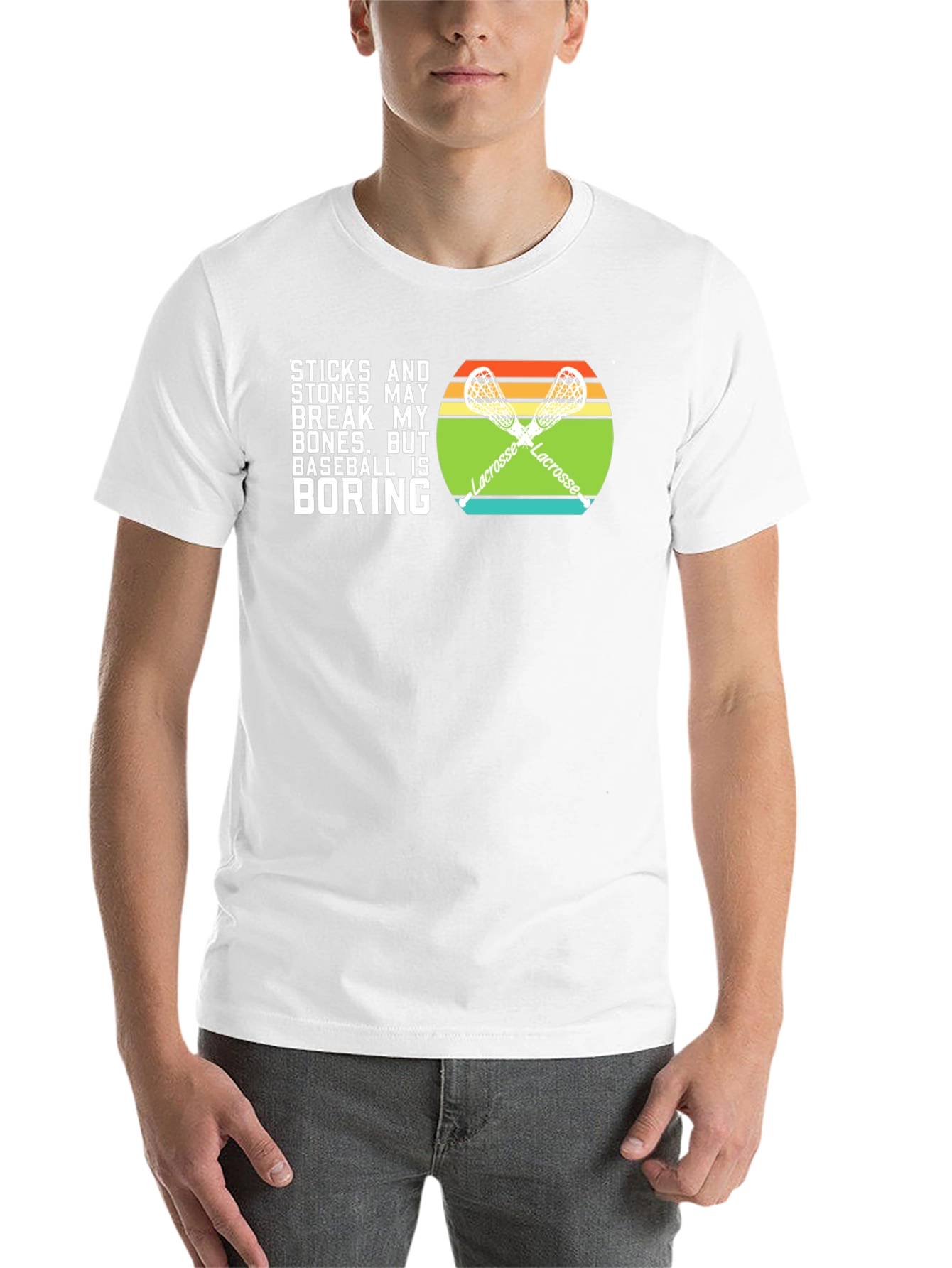 Lacrosse vs Baseball T-Shirt