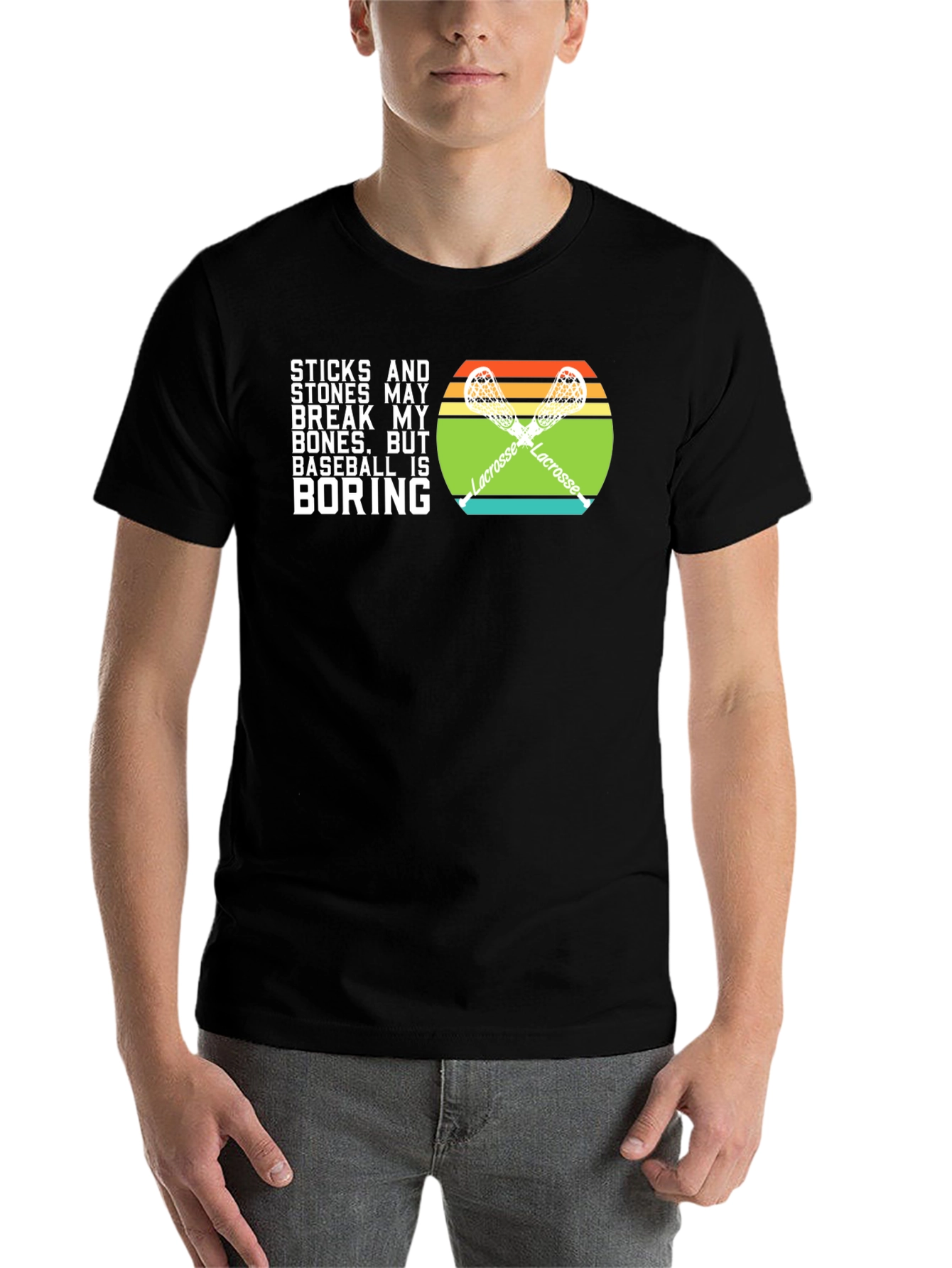 Lacrosse vs Baseball T-Shirt