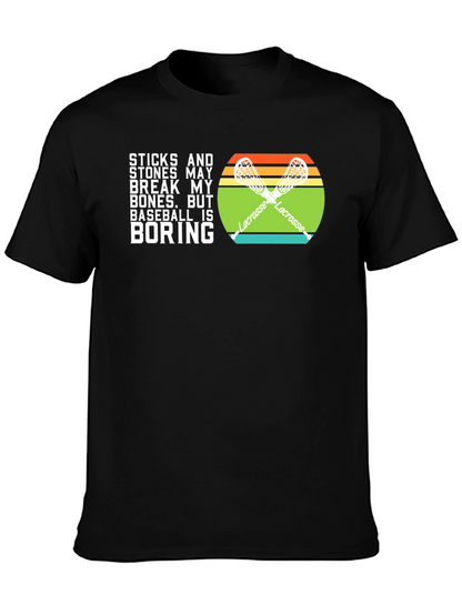 Lacrosse vs Baseball T-Shirt