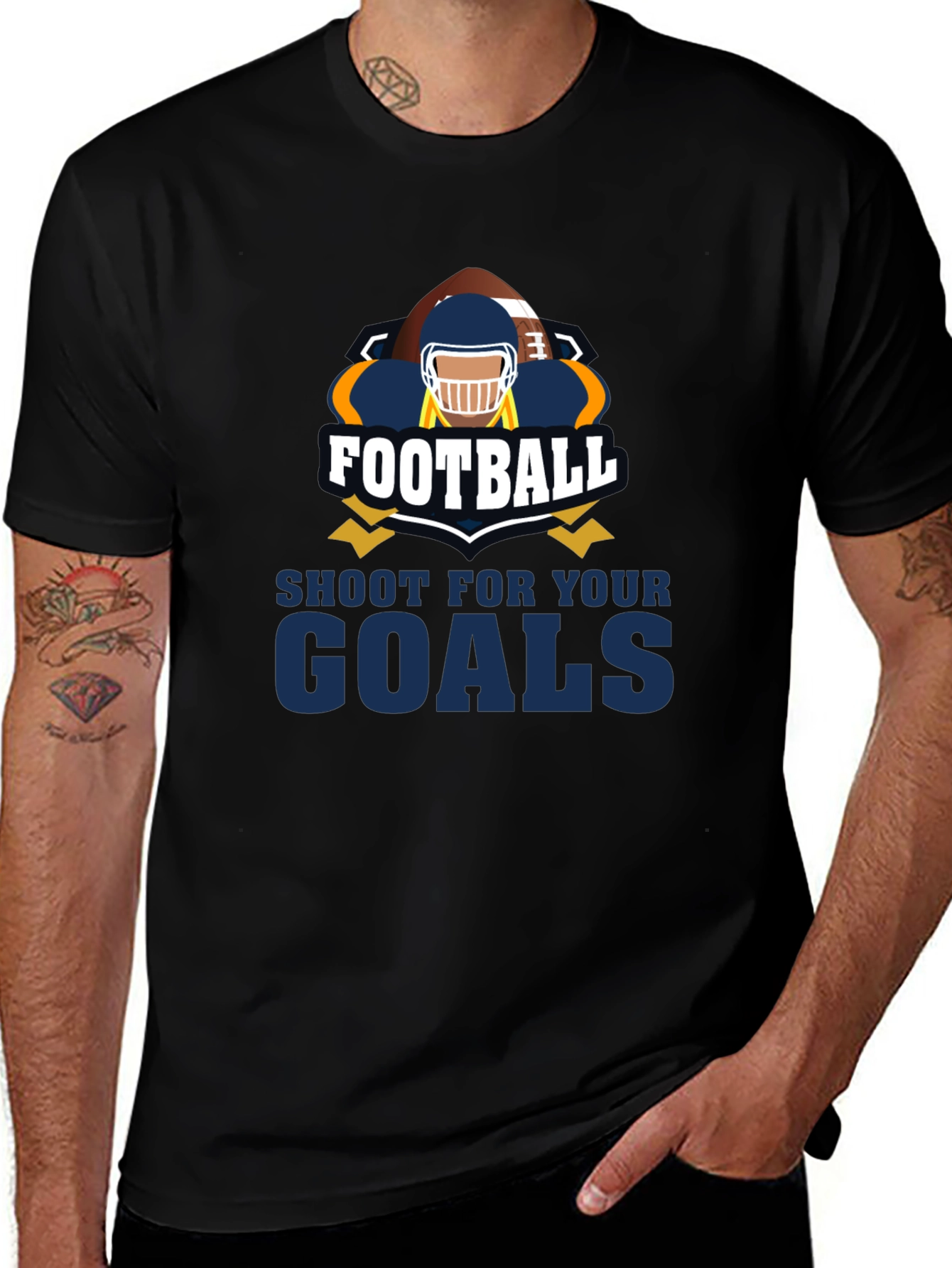Football Goals Graphic T-Shirt