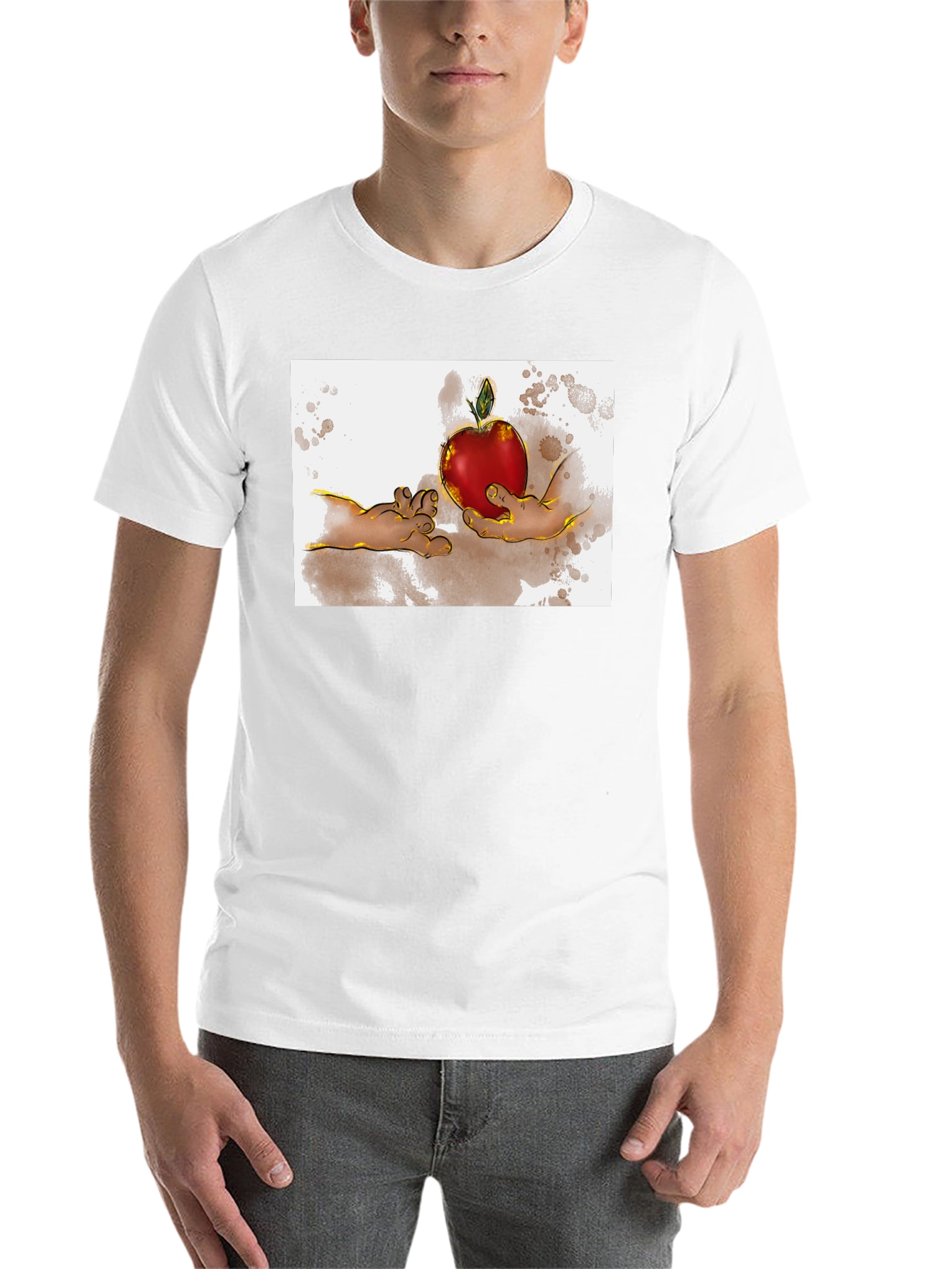 Creation of Adam Apple Graphic T-Shirt