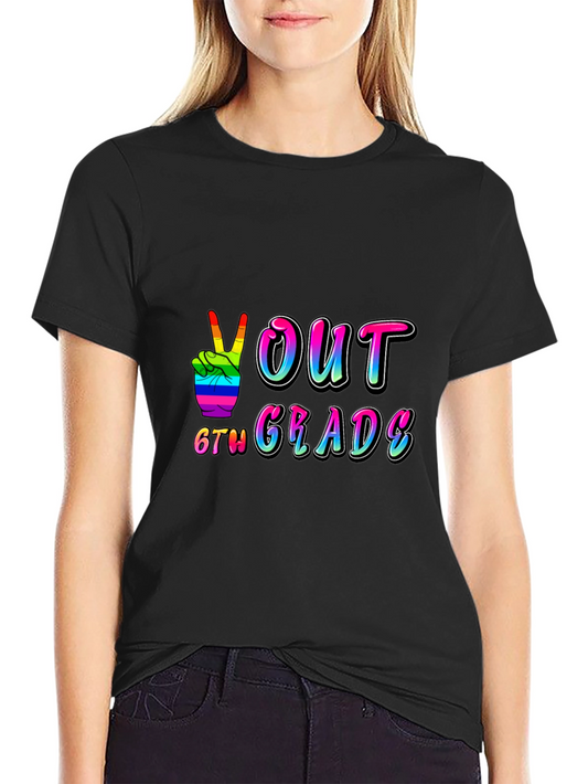 Peace Out 6th Grade Graduation T-Shirt