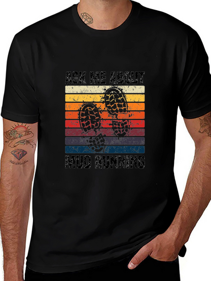 Mud Running Retro T-Shirt