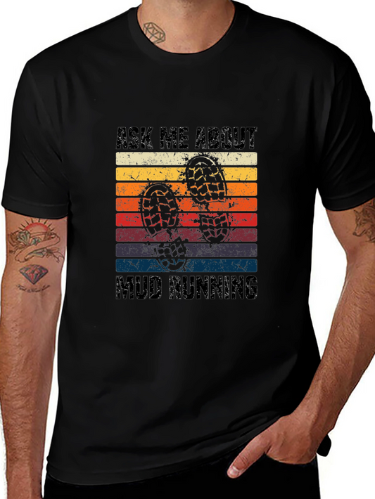 Mud Running Retro T-Shirt